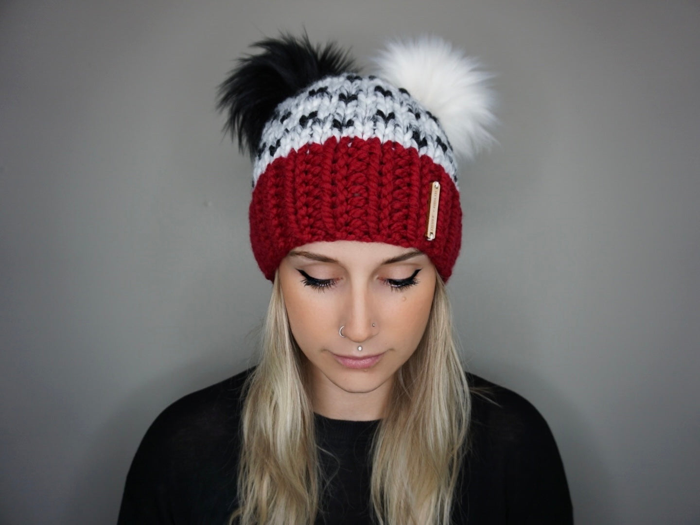 The Cruella Double Pom Beanie - Choose Your Poms
