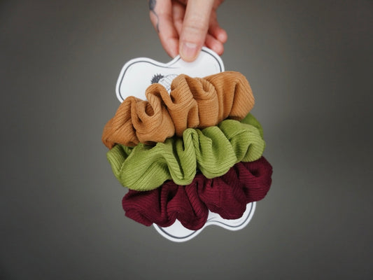 Corduroy Scrunchie 3-pack