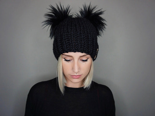 The Double Pom Beanie - Choose your colors