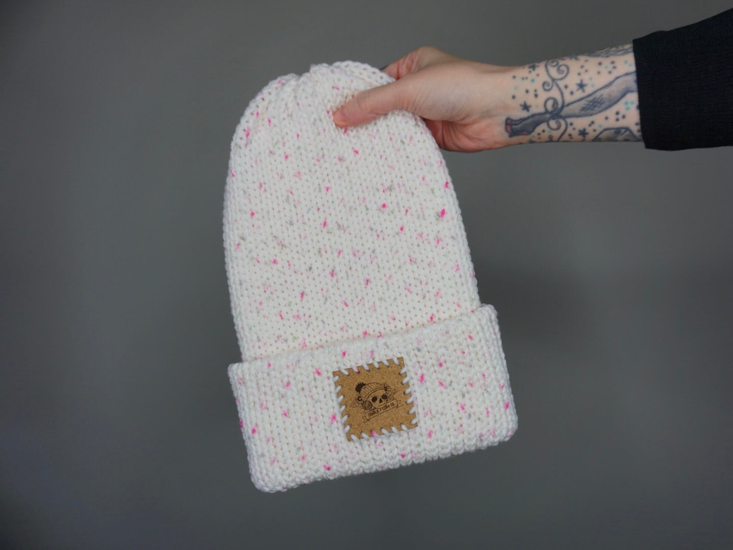 The Fox Beanie in Crushed Raspberry- Choose your pom