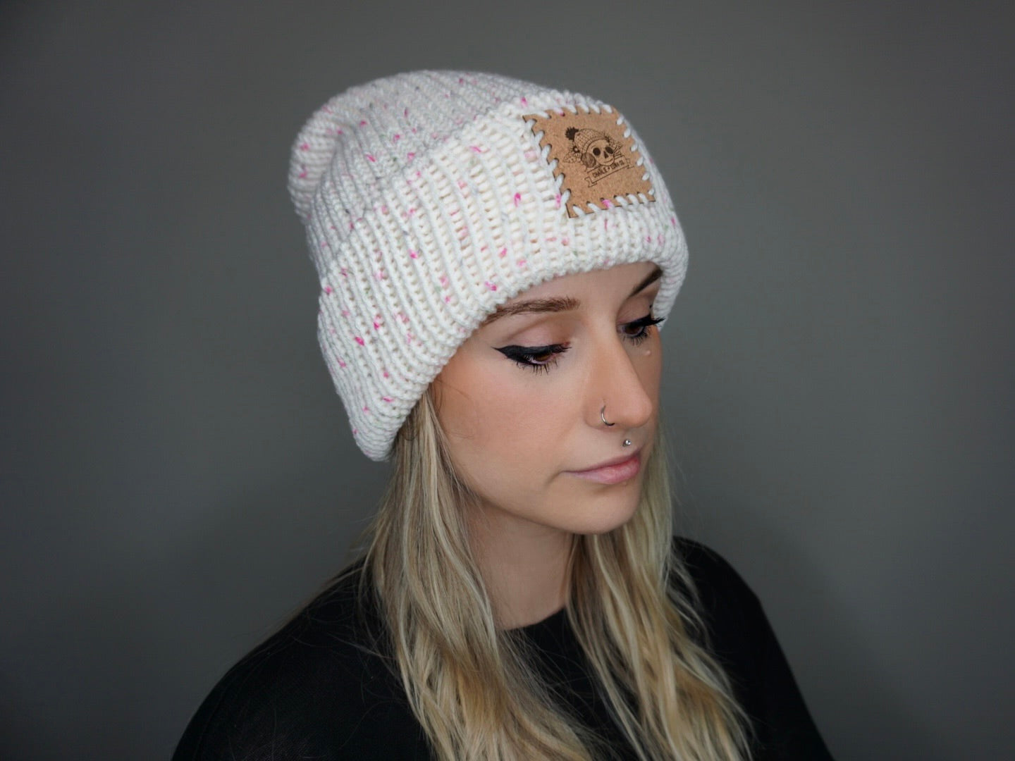 The Fox Beanie in Crushed Raspberry- Choose your pom
