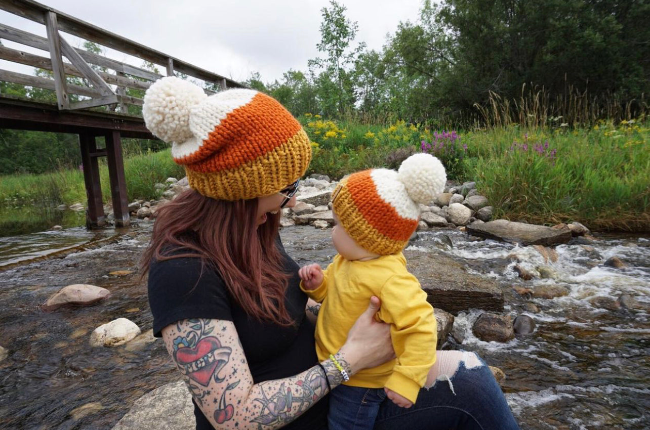 Kids Candy Corn Beanie