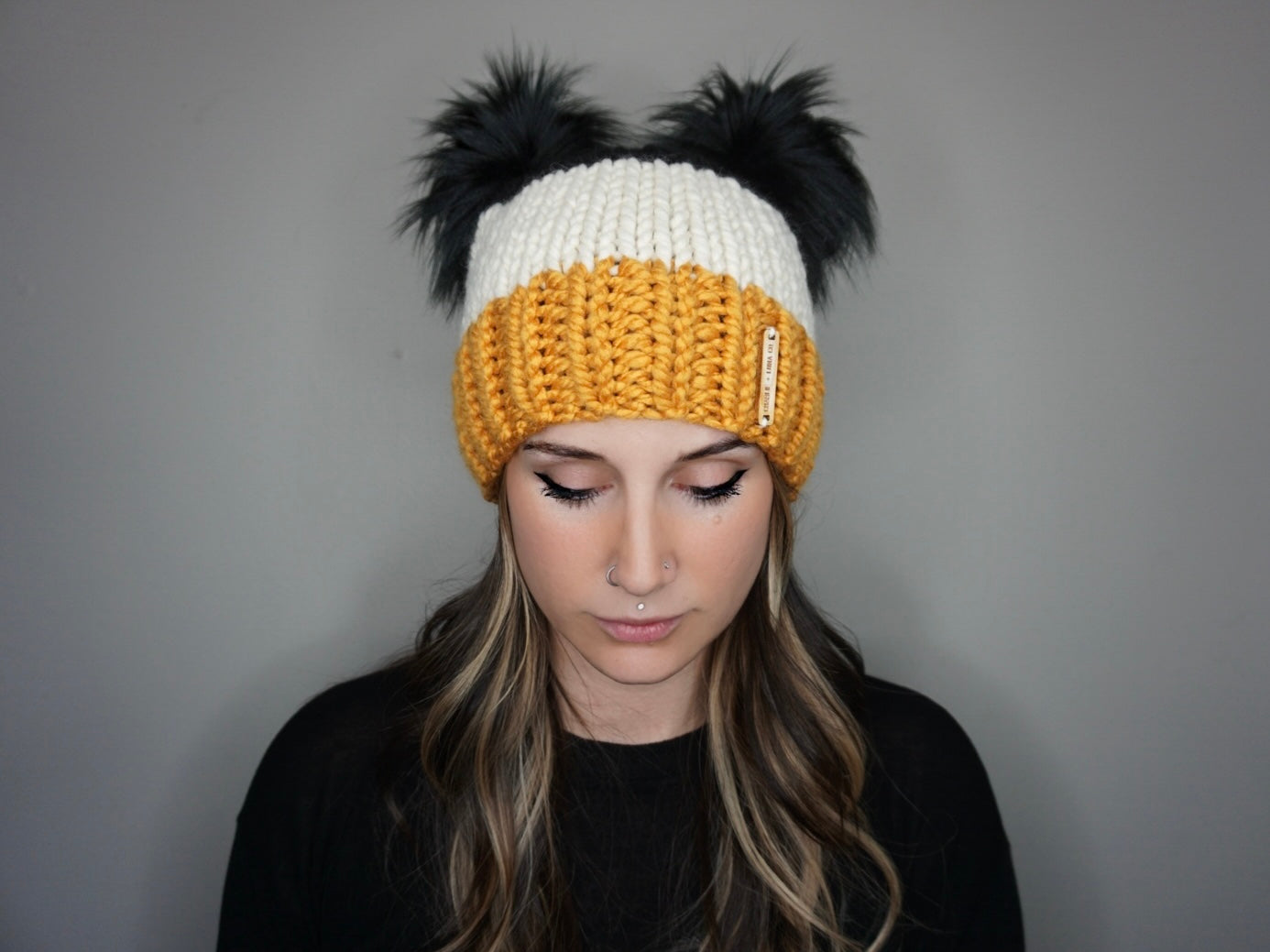 The Salem Double Pom Beanie