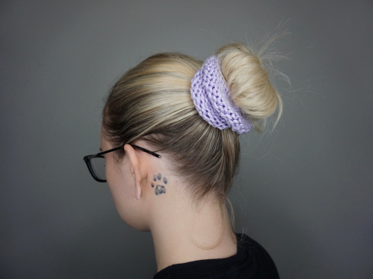 Knit Scrunchie 3 pack in Buttercup, Lavender, and Mint