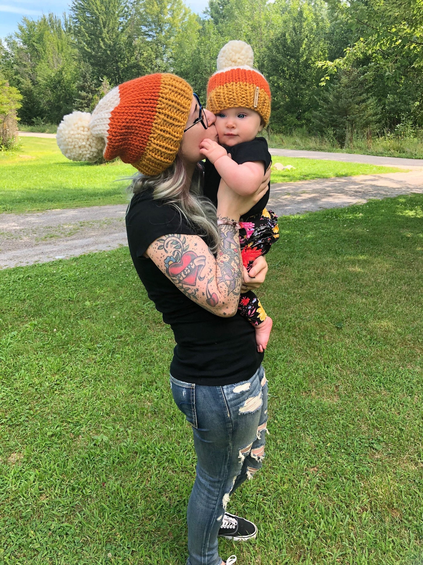 Kids Candy Corn Beanie