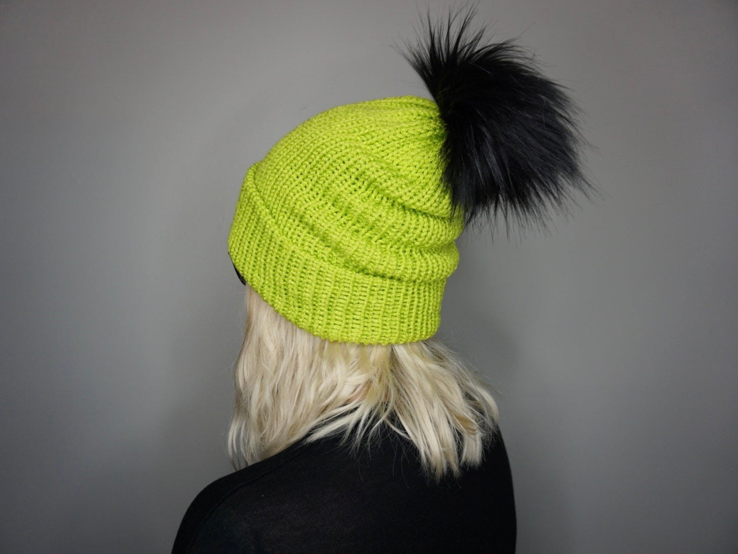 The Halloween Fox Beanie in (S)Lime Green