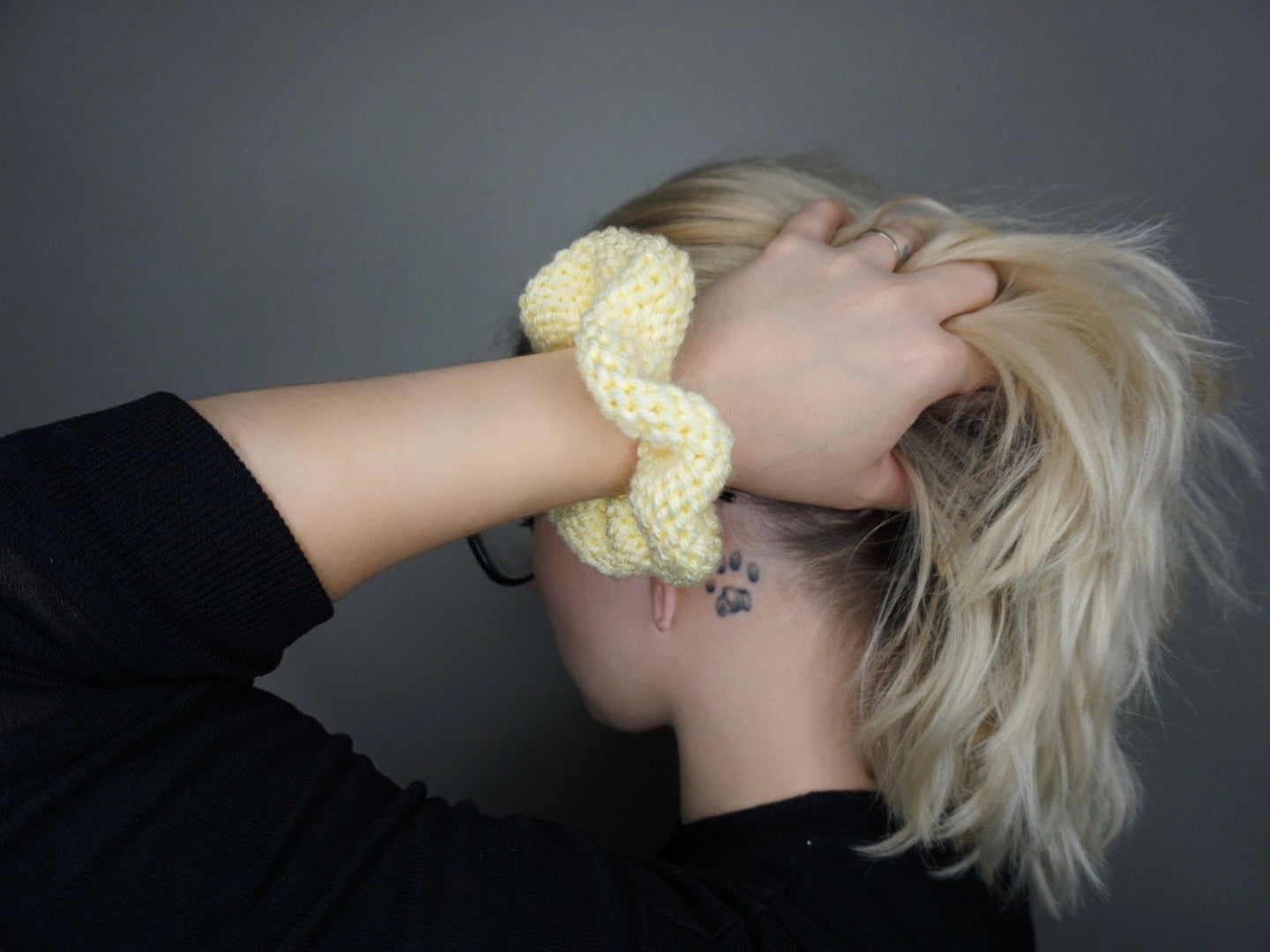 Knit Scrunchie 3 pack in Buttercup, Lavender, and Mint