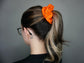 Orange Polka Dot Halloween Scrunchie
