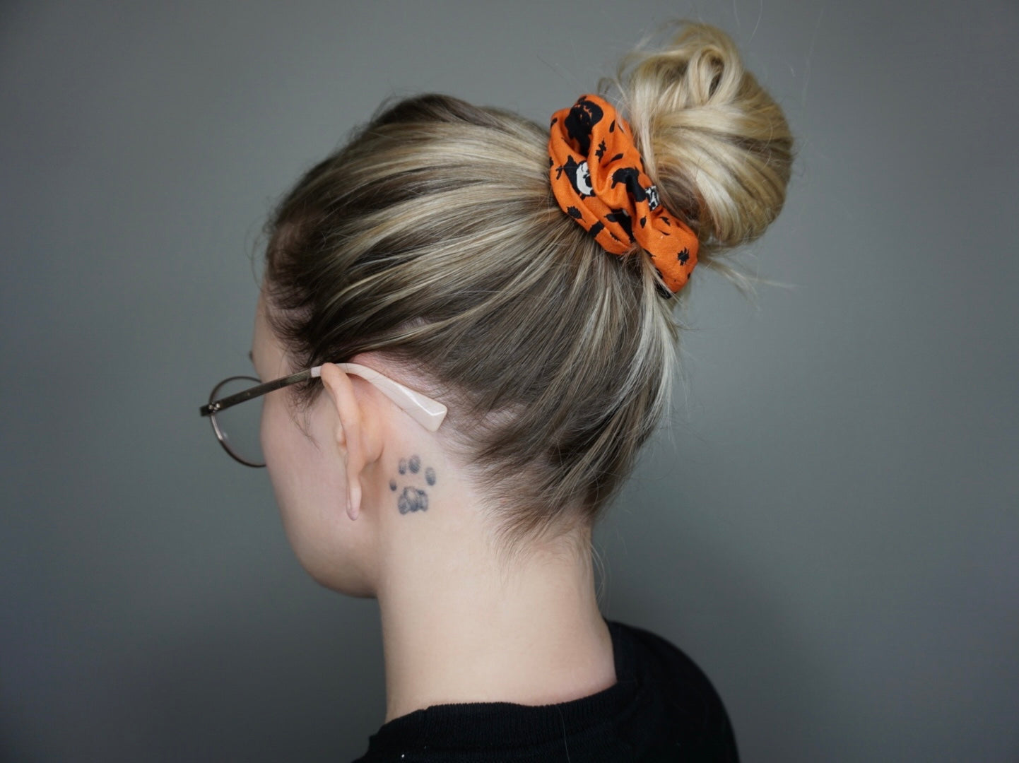 Skulls and Cats Scrunchie
