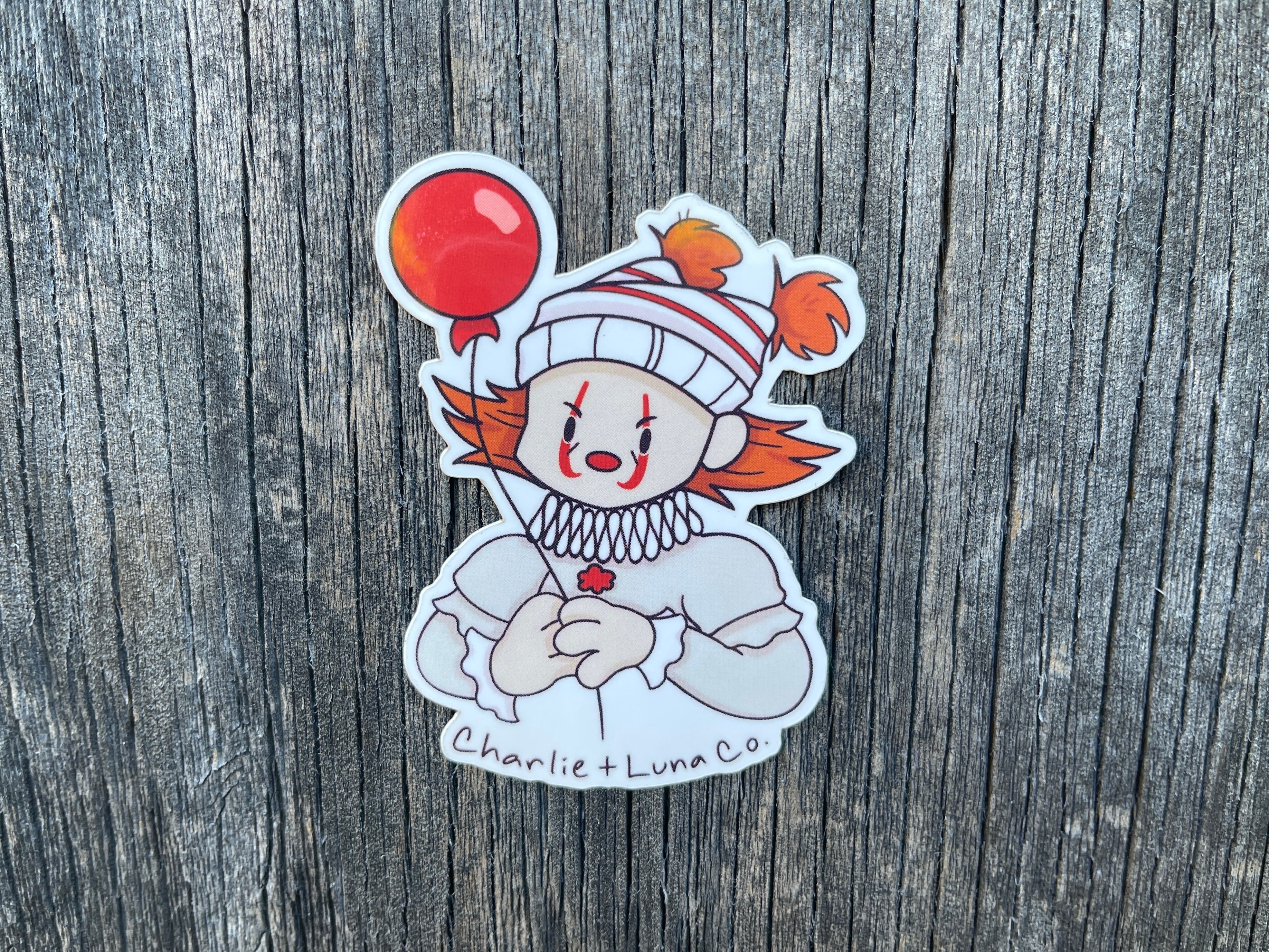 Pennywise sticker – Charlie and Luna Co