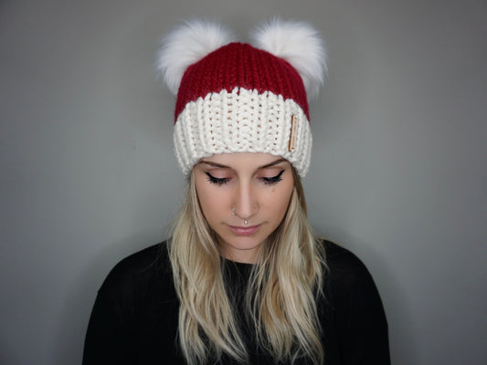 The Santa Double Pom Beanie