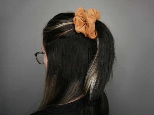 Camel Corduroy Scrunchie
