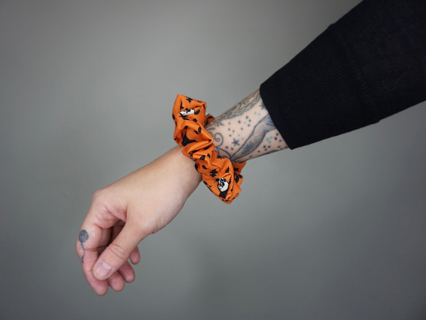 Skulls and Cats Scrunchie