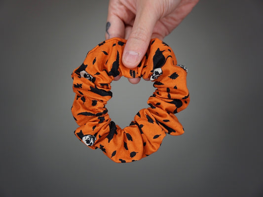 Skulls and Cats Scrunchie