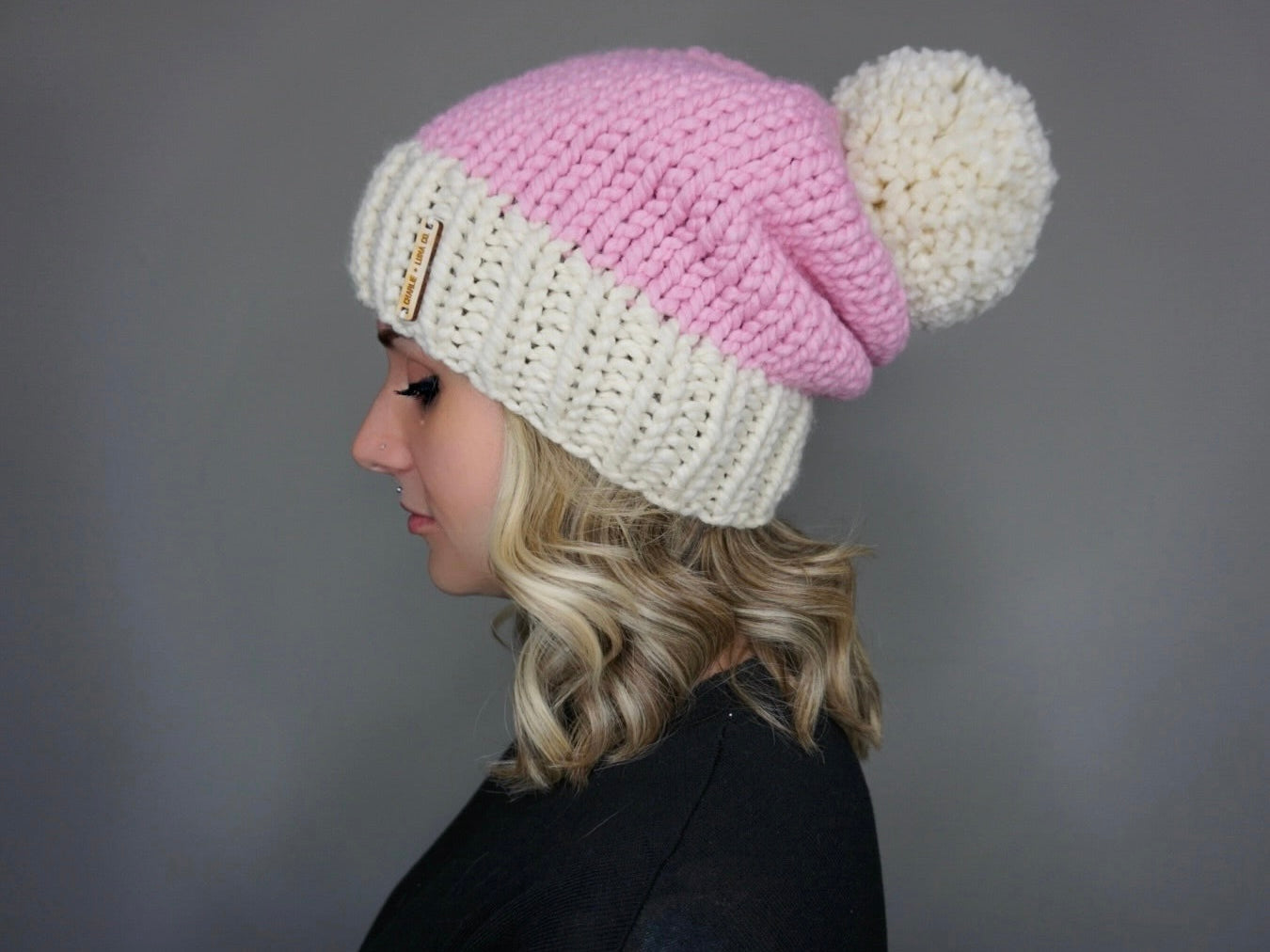 The Pink Santa Beanie - Choose Your Pom