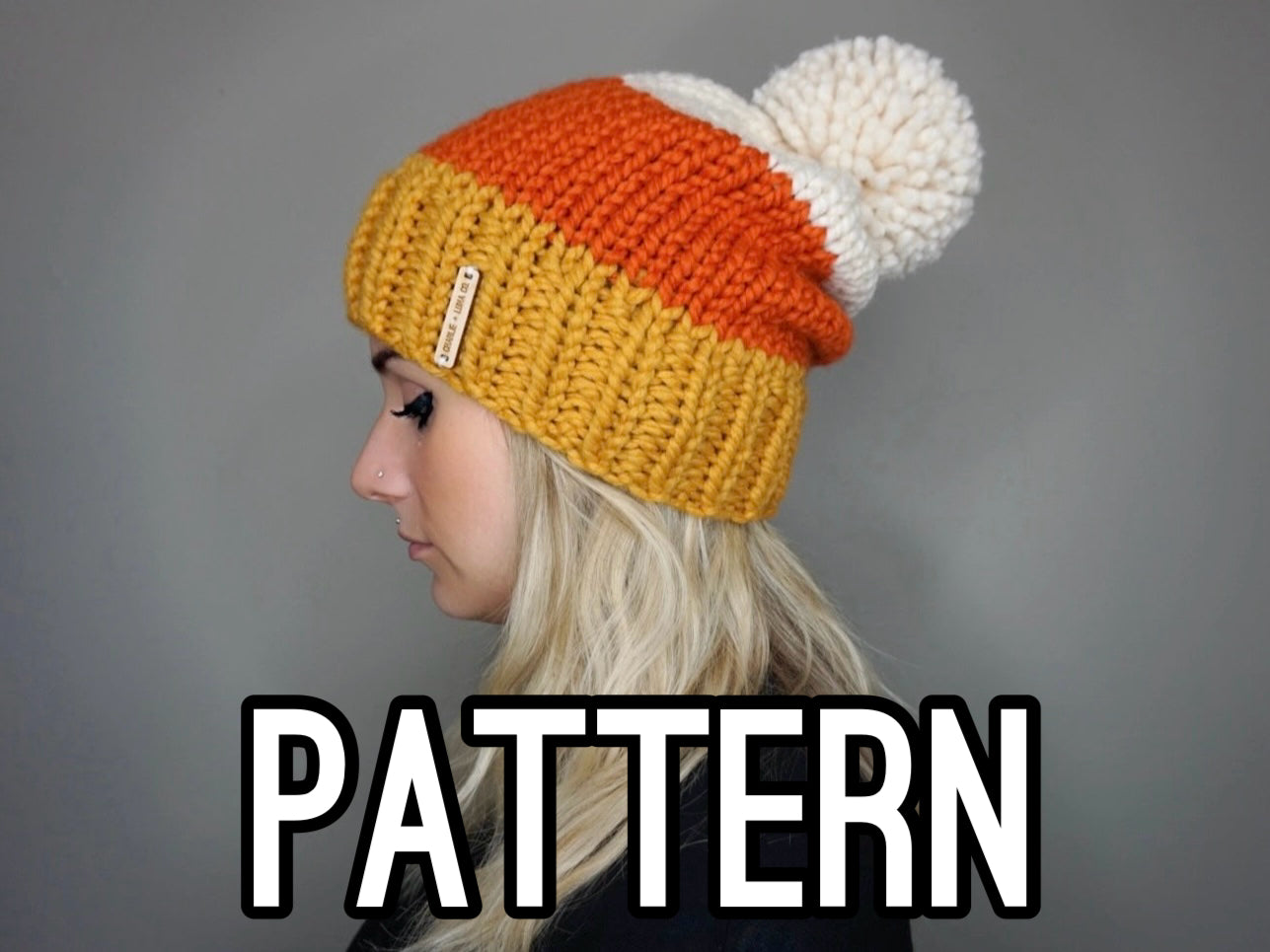 KNITTING PATTERN - The Candy Corn Beanie