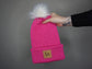 The Fox Beanie in Hot Rose- Choose your pom