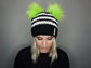 The Beetlejuice Double Pom Beanie - Choose your poms