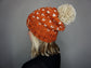 The Luna Beanie in Leaves and Oatmeal