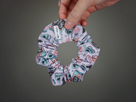 'Horror, But Make It Cute' Halloween Scrunchie 7 pack