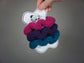 Knit Scrunchie in Magenta