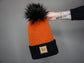 The Halloween Fox Beanie in Orange and Black