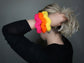 Knit Scrunchie in Neon Orange