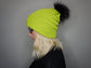 The Halloween Fox Beanie in (S)Lime Green