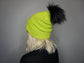 The Halloween Fox Beanie in (S)Lime Green