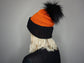 The Halloween Fox Beanie in Orange and Black